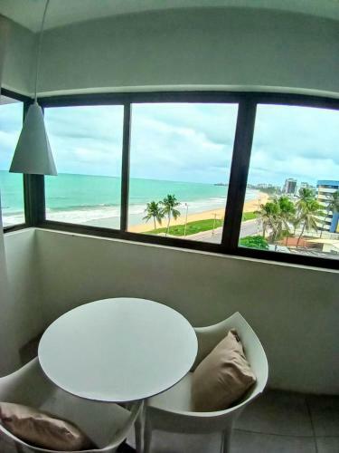 Apartamento Otimo Flat Com Vista Panoramica Da Praia Em Maceio