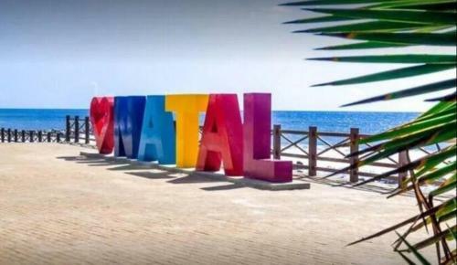 Apartamento Flat Mobiliado De Frente Para O Mar Em Natal