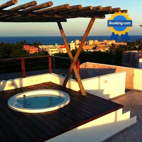 Lodge Apto Com Jacuzzi - 2 Quartos Em Pipa Bda106