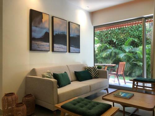 Apartamento Qavi - Flat Completo Com Dois Quartos Com Varanda E Jardim Privativo