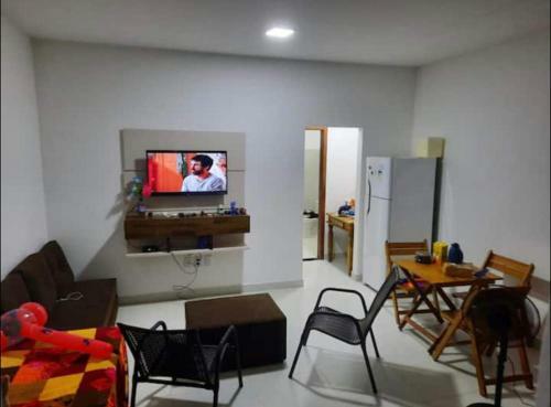 Apartamento Flat Mobiliado, 700m Da Praia
