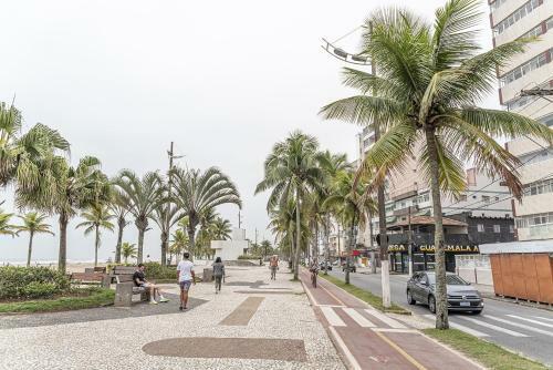 Apartamento Apto Com Wi-fi E Vista Do Mar Da Praia Grande-sp