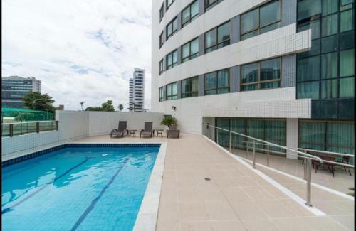 Apartamento Flat Andar Alto Com Vista Para O Mar!