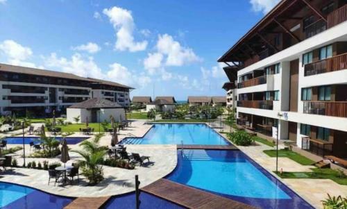 Apartamento Flat 03 Quartos Na Beira Mar De Porto De Galinhas