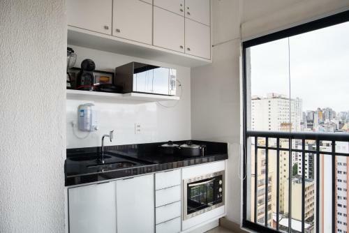 Apartamento Linda Vista Do Centro De S�o Paulo Com Garagem E Internet 50mb