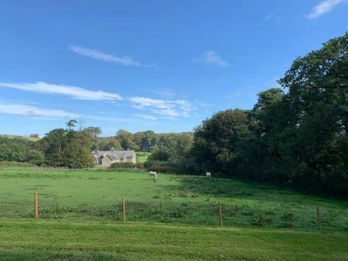 Lodge Luxury Shepherds Hut With Superb Views & Fire Pit