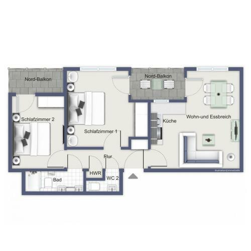 Apartamento Villa Hanse Wohnung 312