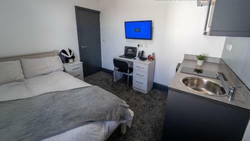 Apartamento 1 Bedroom Studio Near Qe And Uob Birmingham