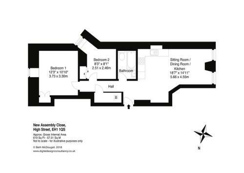 Apartamento 3 New Assembly Close - Royal Mile