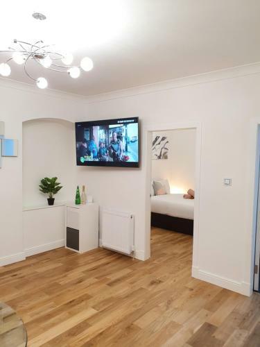 Apartamento Glasgow Comfortable And Modern 3 Bedroom Mid Terraced Villa