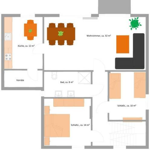 Das Burgberghaus Apartment Talaue 1.og