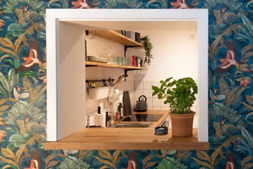 Ka�berg Apartment Im Retro-stil / Netflix & Wifi