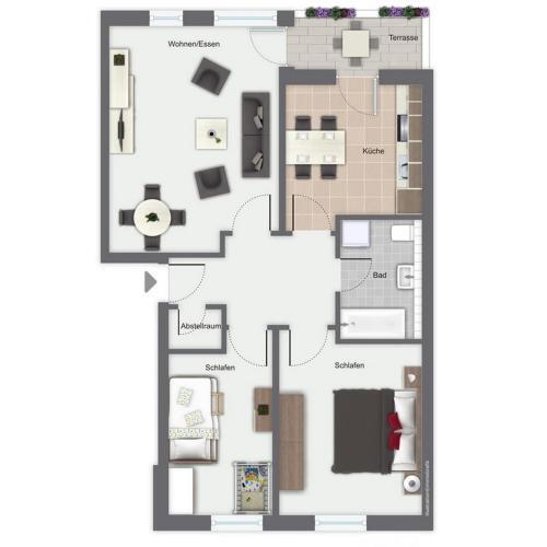 Apartamento Fritz-reuter-weg 20 Wohnung 5