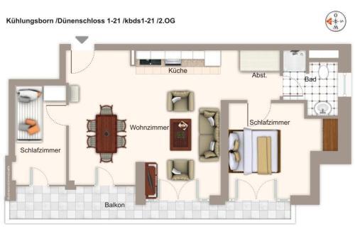 Apartamento D�nenschloss D�nenschloss 1-21
