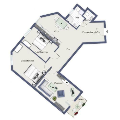 Apartamento Hermannstra�e 16a Wohnung Seestern