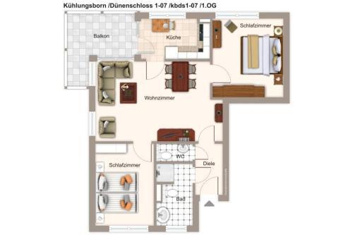 Apartamento D�nenschloss D�nenschloss 1-07