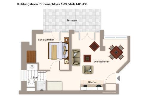 Apartamento D�nenschloss D�nenschloss 1-03