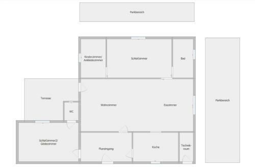 Modernes Haus Auf Gro�em Grundst�ck Im Gr�nen