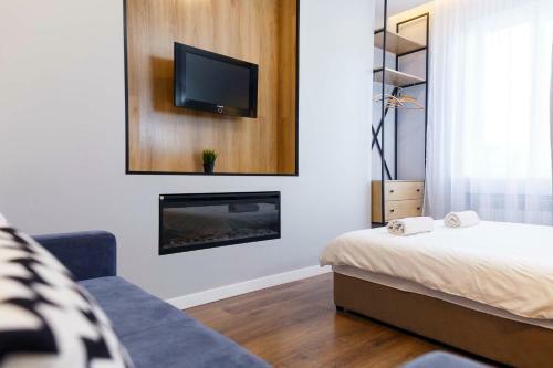 Loft Apartment In Old Lviv AC Fireplace