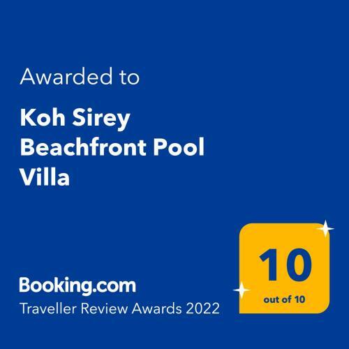 Koh Sirey Beachfront Pool Villa