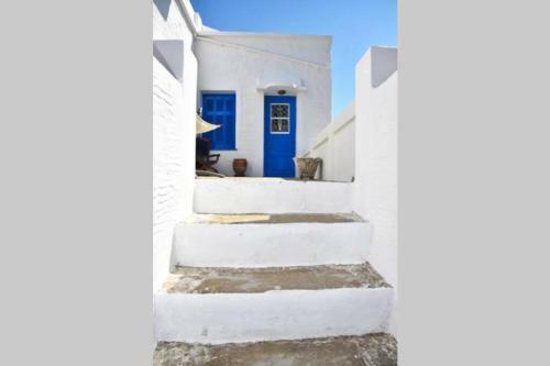 Traditional Cycladic House With View In Andros