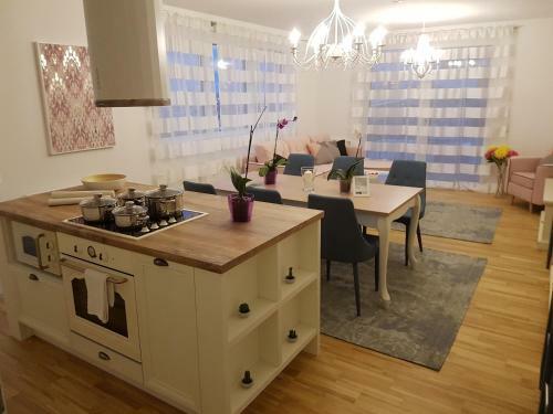 White Vintage Park View Apartment