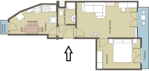 An Apartment For 2-4 Friends.