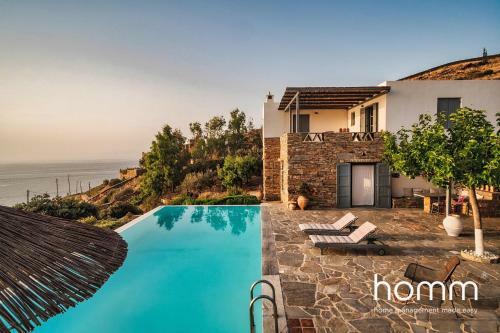 Melissaki Homm Villa In Kea Stunning Pool And View