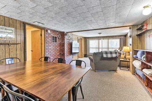 Lakefront Butternut A-frame Cabin - Swim Dock