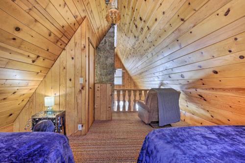 Lakefront Butternut A-frame Cabin - Swim Dock