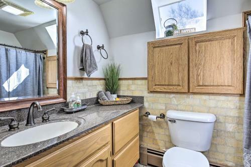 Lakefront Butternut A-frame Cabin - Swim Dock