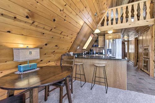 Lakefront Butternut A-frame Cabin - Swim Dock