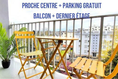 Apartamento Chaleureux, Clair, Balcon, 2sdb, Centre � Pied