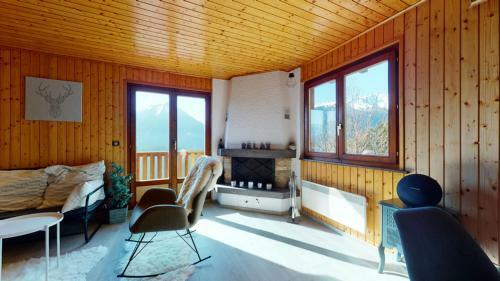 Charming Chalet With A Splendid View Of The Valais Mountains