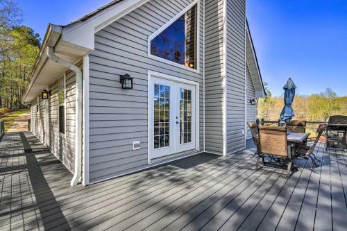 Lakefront Eatonton Home Boat Dock And Fire Pit