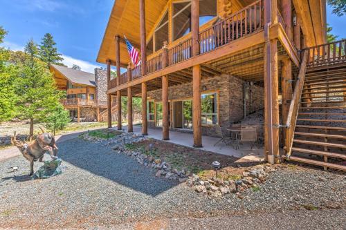 Quiet Ruidoso Cabin Wraparound Deck And Grills