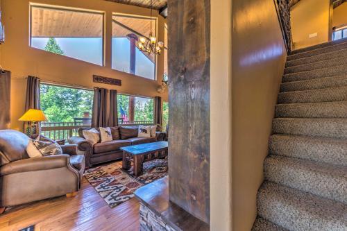 Quiet Ruidoso Cabin Wraparound Deck And Grills