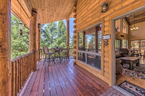 Quiet Ruidoso Cabin Wraparound Deck And Grills