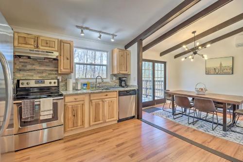 Sleek Albrightsville Home With Deck, Game Room