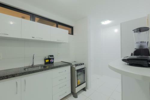 Apartamento Flat Quarto E Sala C/ Vista Mar Espetacular