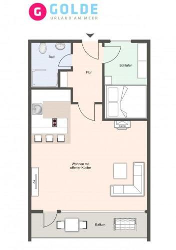 Apartamento Atlantic Appartement D�nenblick