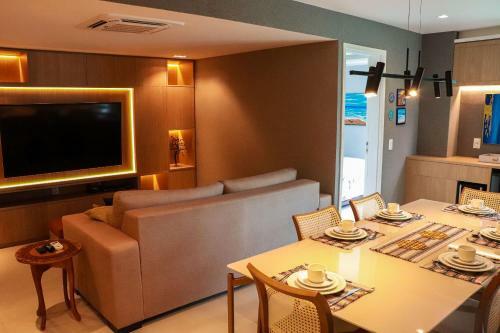 Apartamento Qavi - Flat Sofisticado Em Resort Beira Mar Cotovelo #inmare355