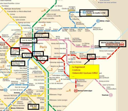 Apartamento Entre Paris Et Disney. Au Pied Du Rer & Centrex