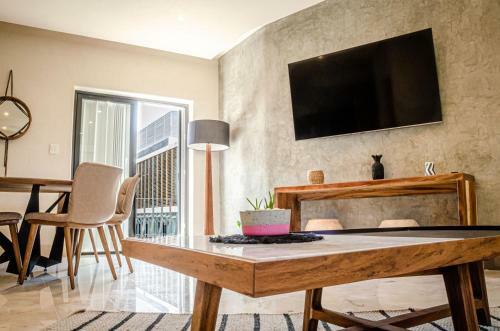 Apartamento Moderno Depto. De 2 Rec�maras A Pasos De La Playa