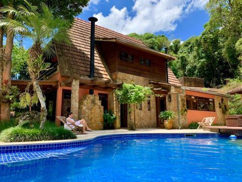 Casa Da Montanha Com Muita Natureza