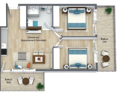 Apartamento Appartement Gr�nstein