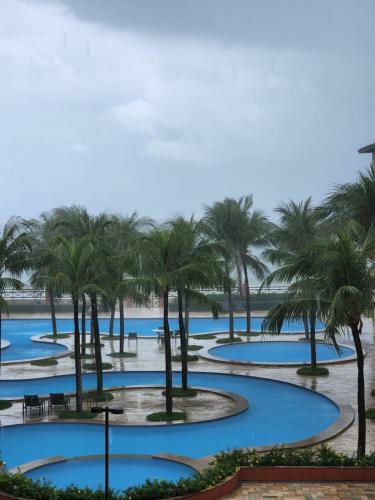 Apartamento Flat De 2 Quartos Com Linda Vista-mar P�-na-areia!