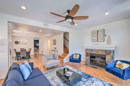 Chic Home With Patios, Steps To Oceanside Beach