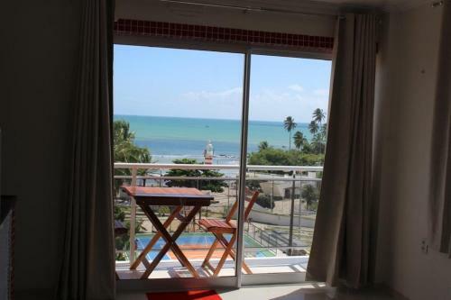 Apartamento Flat Com Varanda E Vista Mar