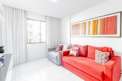 Br05 Apt Quarto E Sala 400m Da Praia - Barra Apart
